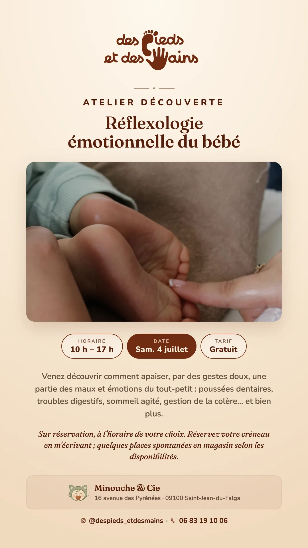 Réflexologie émotionnelle du bébé — visuel 2